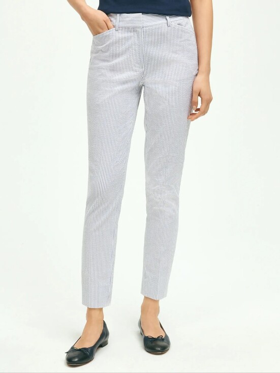 Brooks Brothers Pants - Brooks Brothers Women's Seersucker Pants (Size 16)